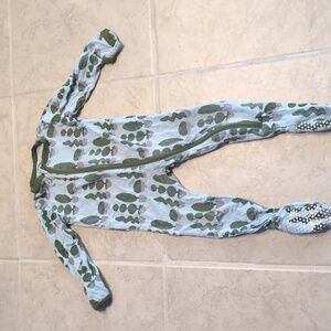 Kickee Viscose Baby Footed Zip up Onesie